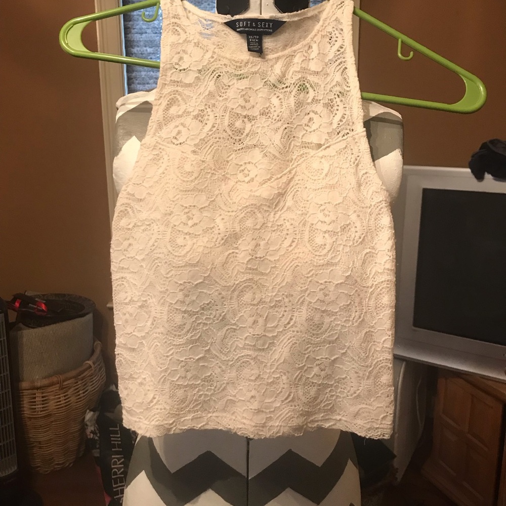 Lace crop top